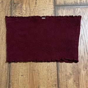 NWOT Pink Maroon Tube Top Size M